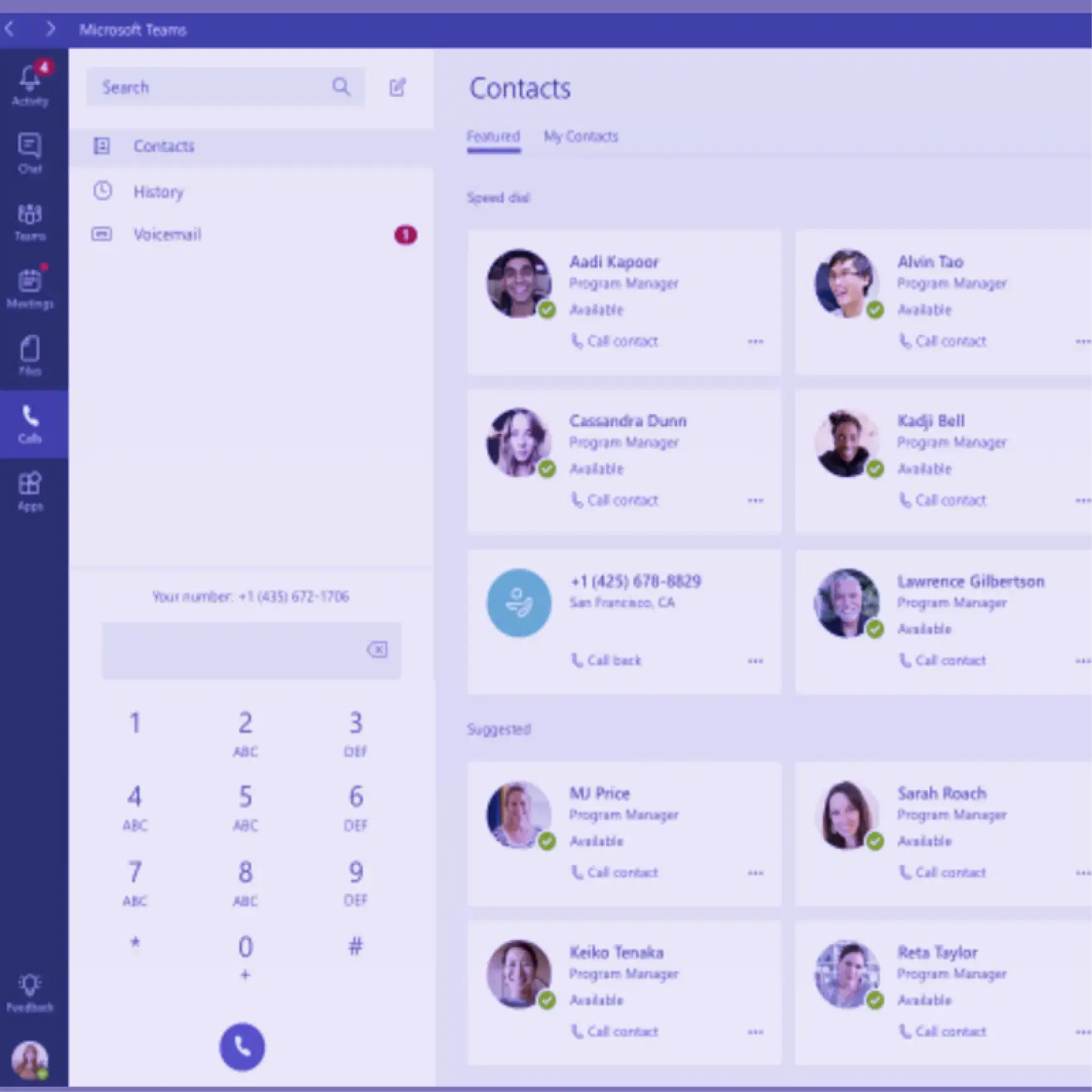 Microsoft Teams Voice Calling Image decoration