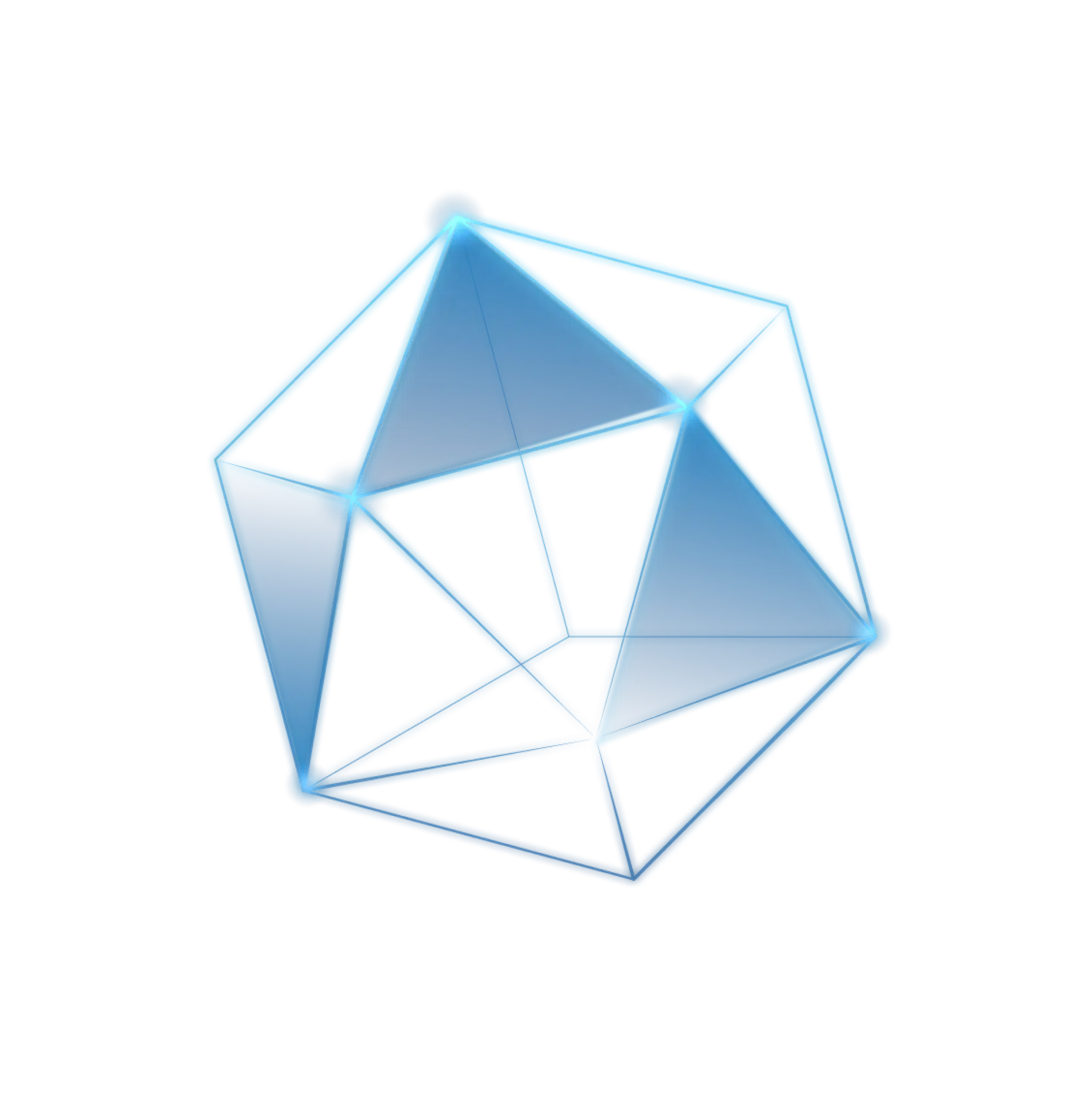 large polygon decoration left