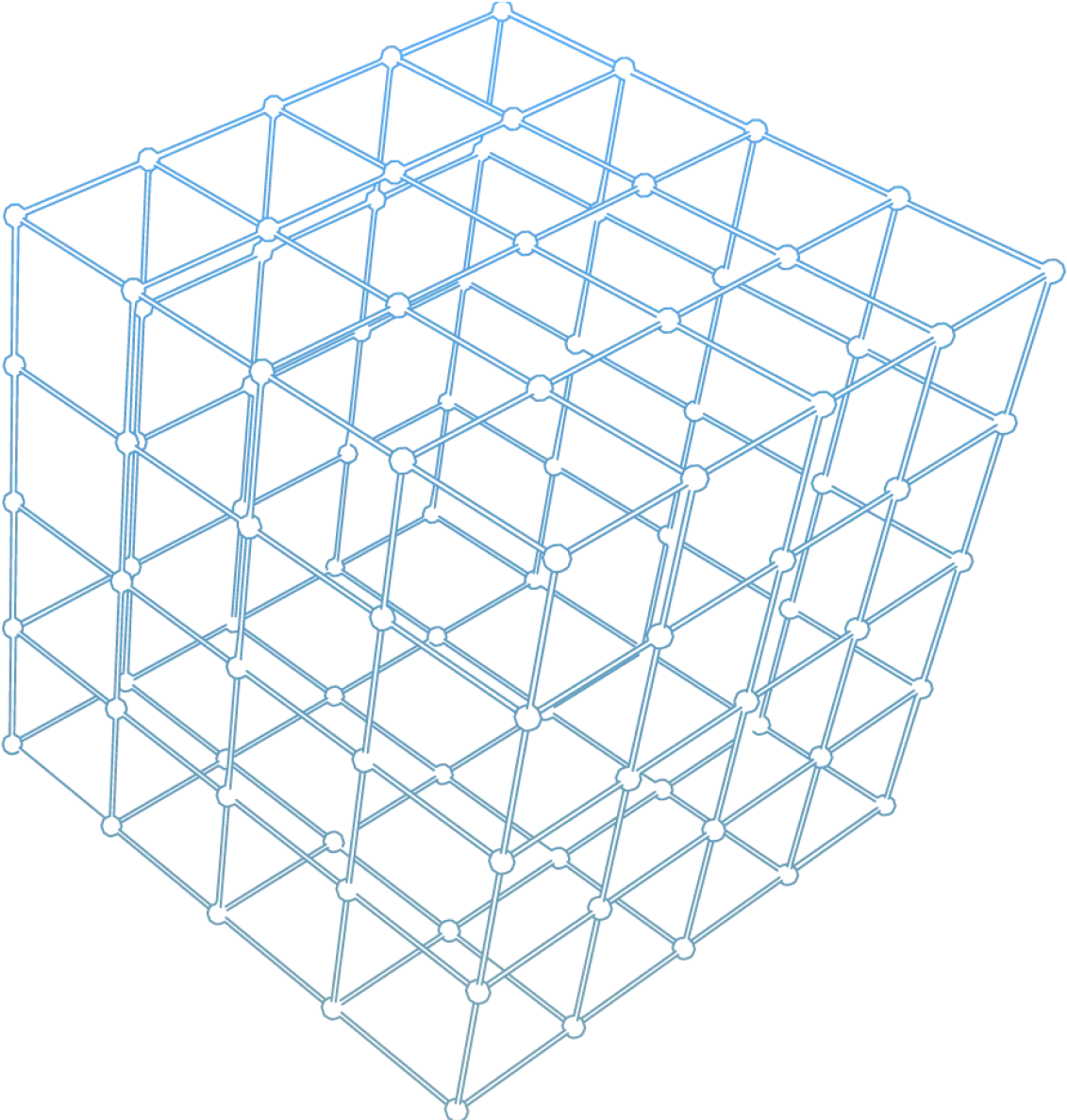mesh cube decoration